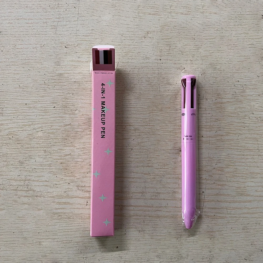 1 pièces 4 en 1 résistant à la sueur longue durée crayon à sourcils dessin sourcils étanche facile couleur stylo à sourcils maquillage stylo cosmétique