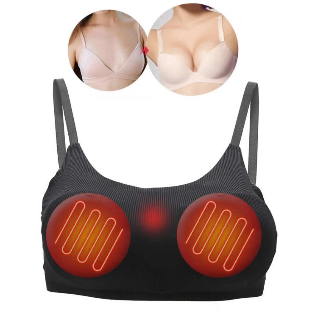 Portable Electric Breast Massage Bra Wireless Heating Vibration Chest Breast Stimulator Devices Prevent Sagging Breasts Massager - Image 4