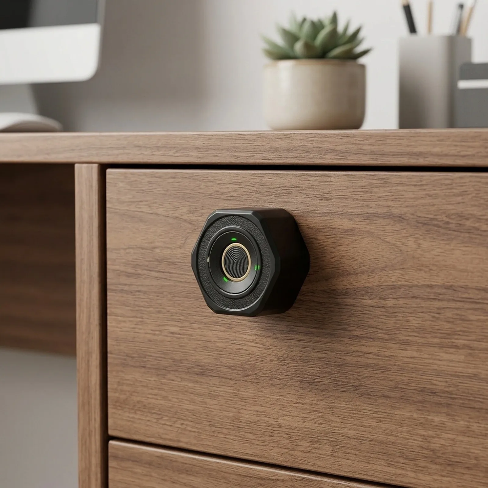 Multi Functional Biometric Drawer Lock Designed for Easy Use in For home or Office Environments with Security Features