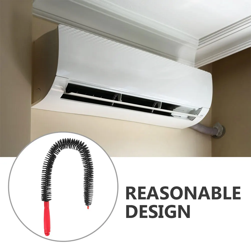 

2pcs Cleaning Brush Flexible Nylon Bristles Extended Handle Bendable For Air Conditioner Washing Machine Pipes Bottles Vases