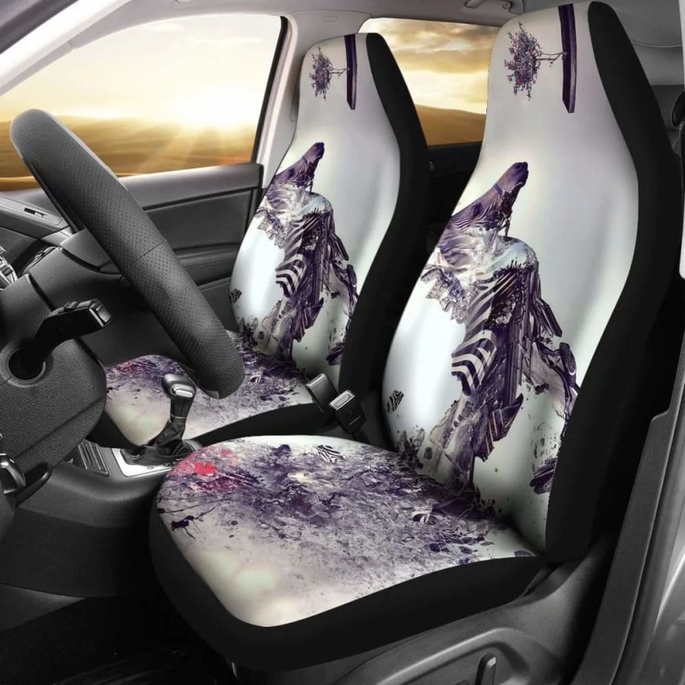 

Beautiful Horse Car Seat Covers 04 170804,Pack of Front Seat Cover