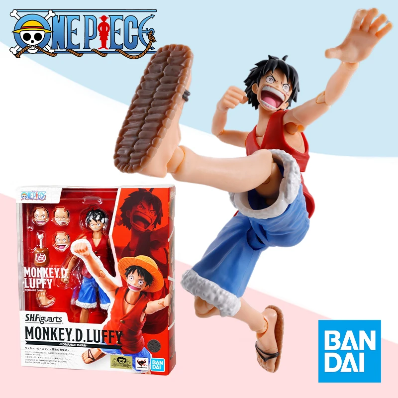 

Bandai S.H.Figuarts SHF ONE PIECE Monkey D Luffy Romance Dawn full Action Anime model kit finished toy gift for kids