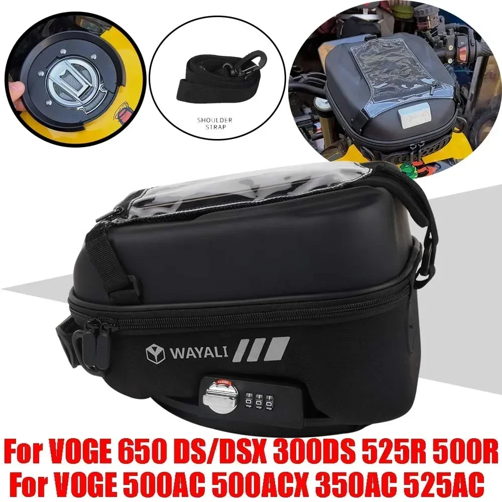 

For VOGE 500AC 525AC 350AC 500R 650DS 650DSX 300DS 500 AC ACX 650 DSX 300 DS Accessories Tank Bag Luggage Storage Bags Tanklock