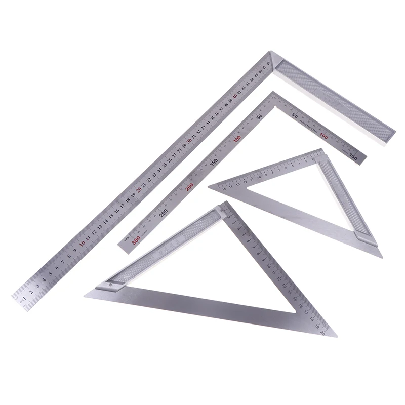 Woodworking Angle Ruler Square Ruler Right Angle 90 Turning Ruler Woodworking Ruler Steel Turning Ruler Measuring Tools Gauge
