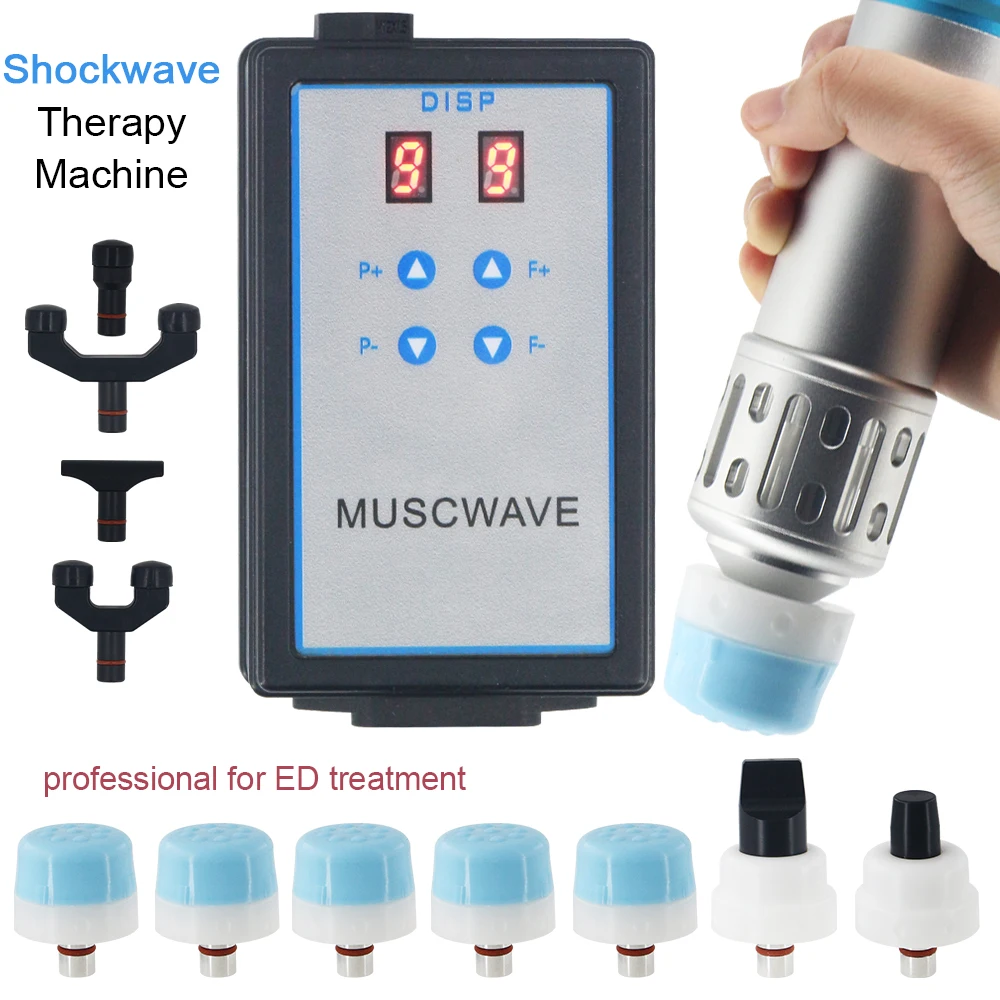 

Shockwave Therapy Machine ED Treatment Tennis Elbow 2in1 Extracorporeal Shock Wave Body Massage and Chiropractic Pain Relief New