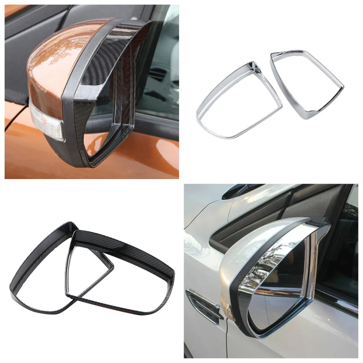 

2 шт. автомобильное боковое зеркало заднего вида, дождевик, чехол для Ford Ecosport 2013-2021, наклейка для укрытия бровей, отделка, аксессуары для стайлинга