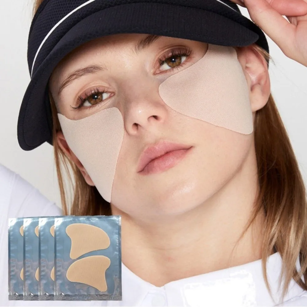 Golf Sun Protection UV Face Patches Sunblock Gel Moisturing Hydrogel Sunscreen Face Patches Fresh Jelly Stickers