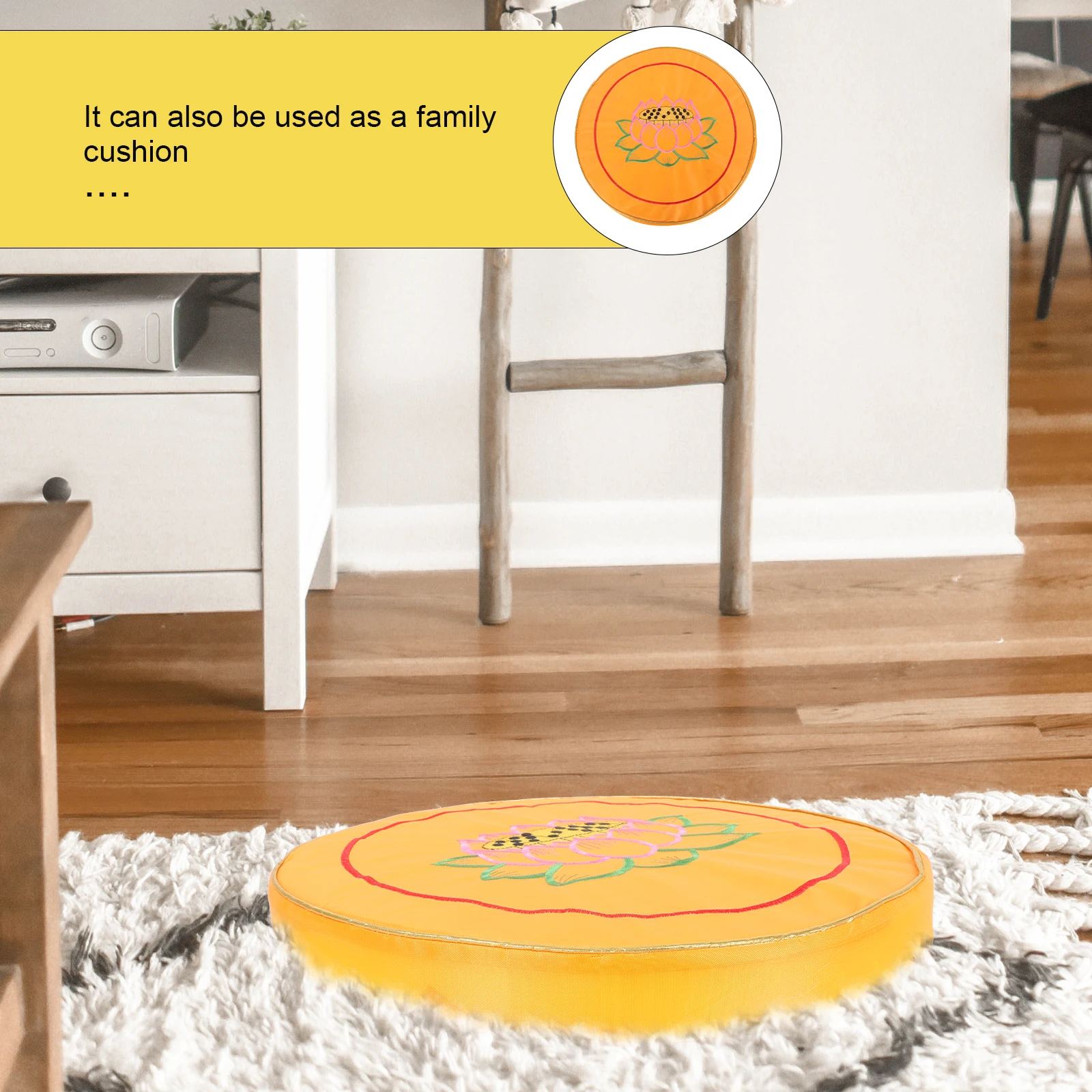

Meditation Cushion Round Seat Pad Handy Long Use Bright Colors Exquisite Workmanship Comfortable Yoga Mat