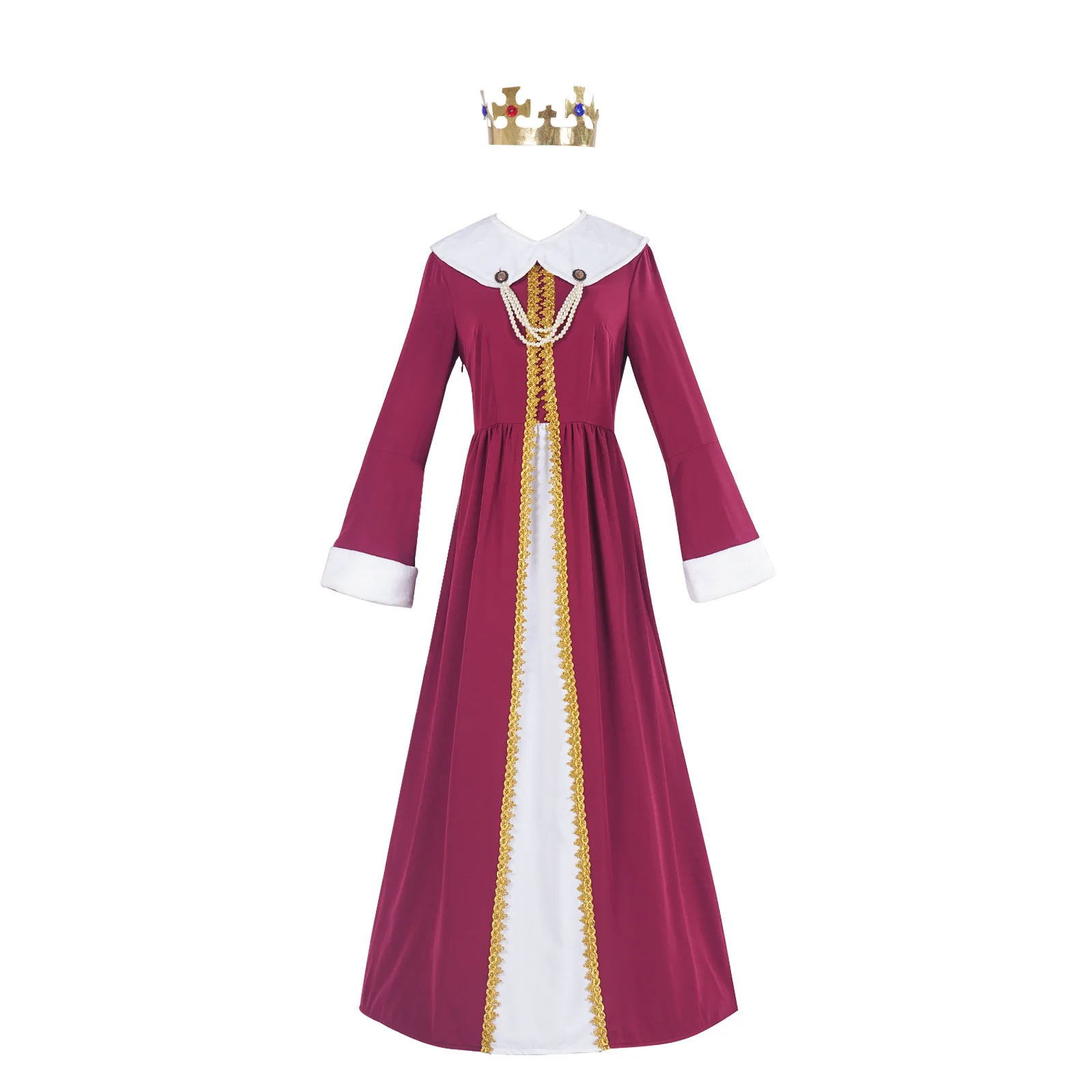 

Court King And Queen Cosplay Costumes Vintage Royal Queen Cosplay Costumes Role-playing Performance Costumes