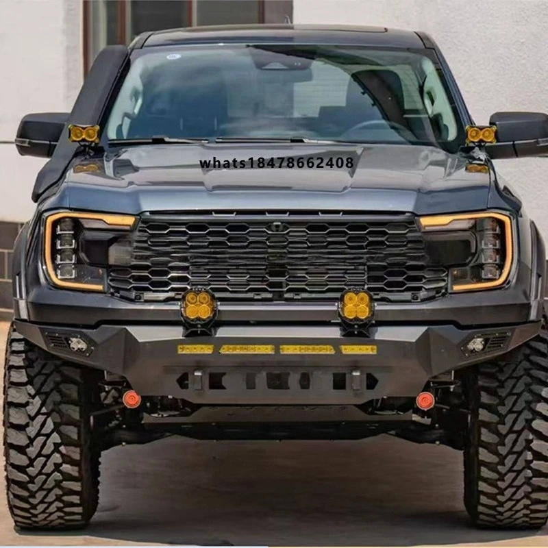 Seven Blade Front Bumper in Manganese Steel, Off-Road Anti-Collision & Competition Guard