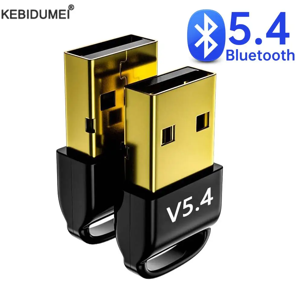 

Bluetooth Adapter for PC USB Bluetooth 5.4 5.3 Dongle Bluetooth Receiver for Speaker Wireless Mouse Keyboard Audio Transmitter