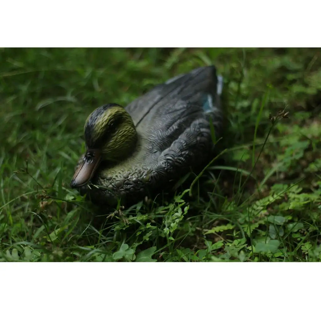 Lifelike Mallard Duck Decoy Weighted Keel Scarecrow Bird Repeller Yard Decoration for Garden