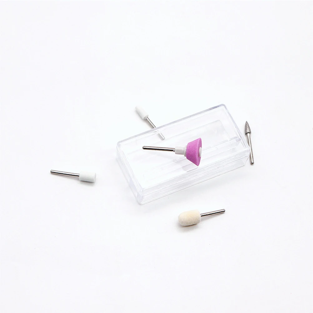 

10 шт., многофункциональные профессиональные полировальные головки для шлифования ногтей для натуральных и искусственных ногтей, маникюра, педикюра