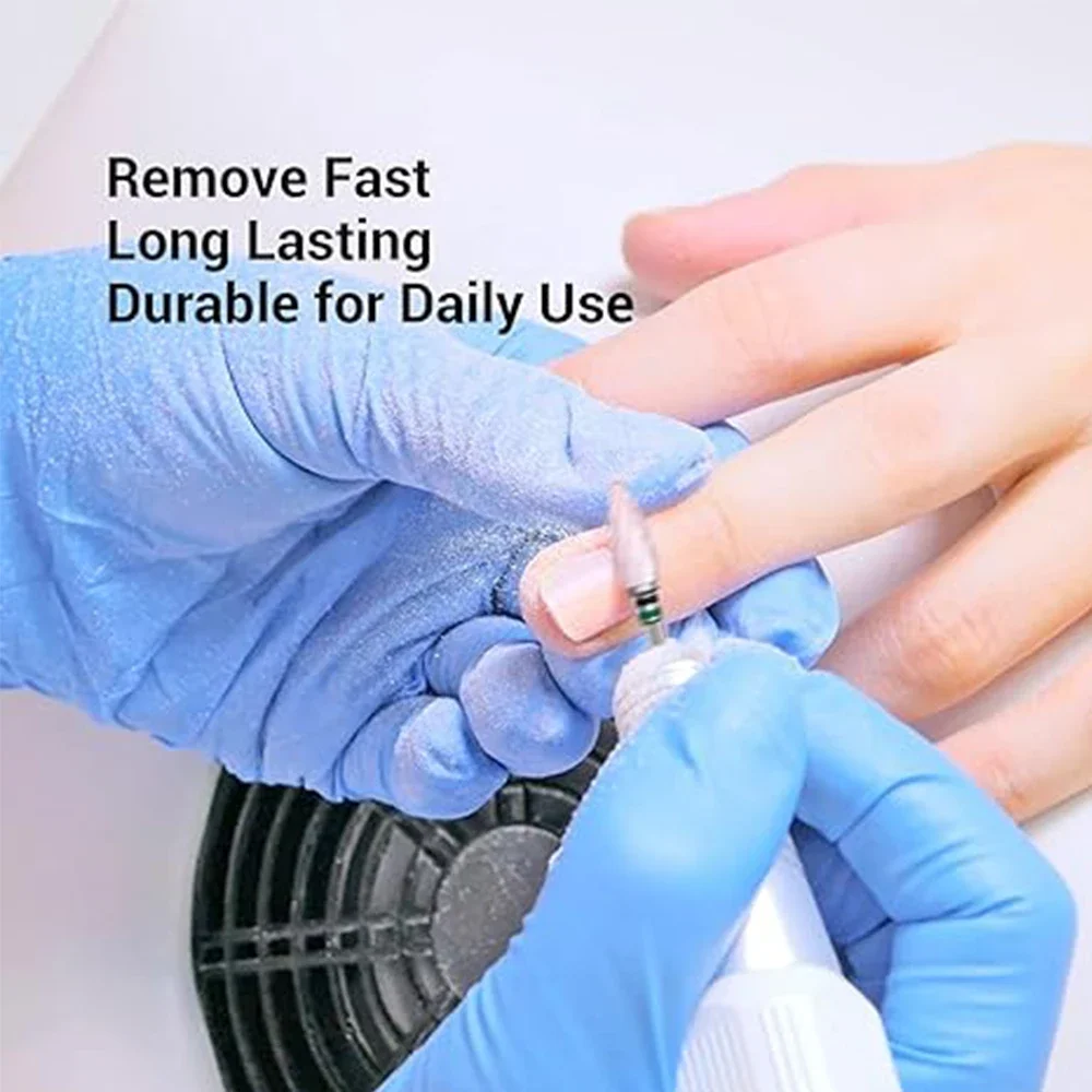 1 stks Keramische Nagelboor Roterende Cuticle Burr Gel Remover Bestanden Mills voor Elektrische Boor Machine Nail Art Gereedschap Accessoires