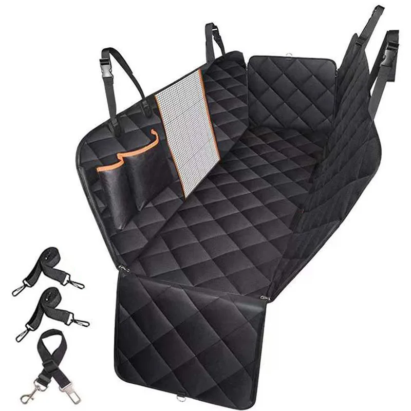 

Dog Car Rear Seat Protective Cover Waterproof Dirt Resistant Pet Seat Cover Black Shoulder Strap Hammock Pet Travel Mattress