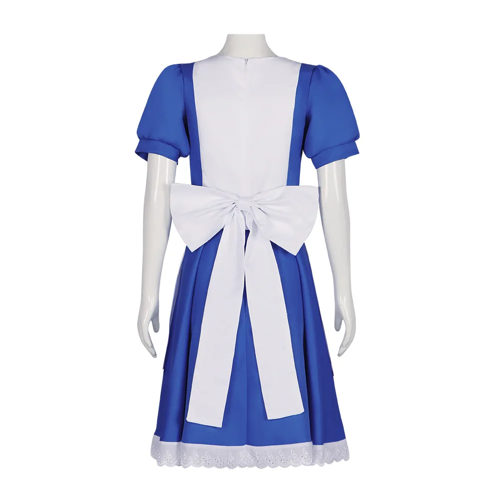 Spiel Alice Wahnsinn kehrt Cosplay Kostüm Dienst mädchen Kleid Schürze Bogen Rollenspiel Uniform Zubehör Halloween Weihnachten Karneval Anzug