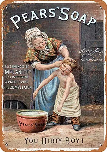 Kexle Metal Sign - Vintage Look 1889 Pears' Soap 8 x 12 Inches