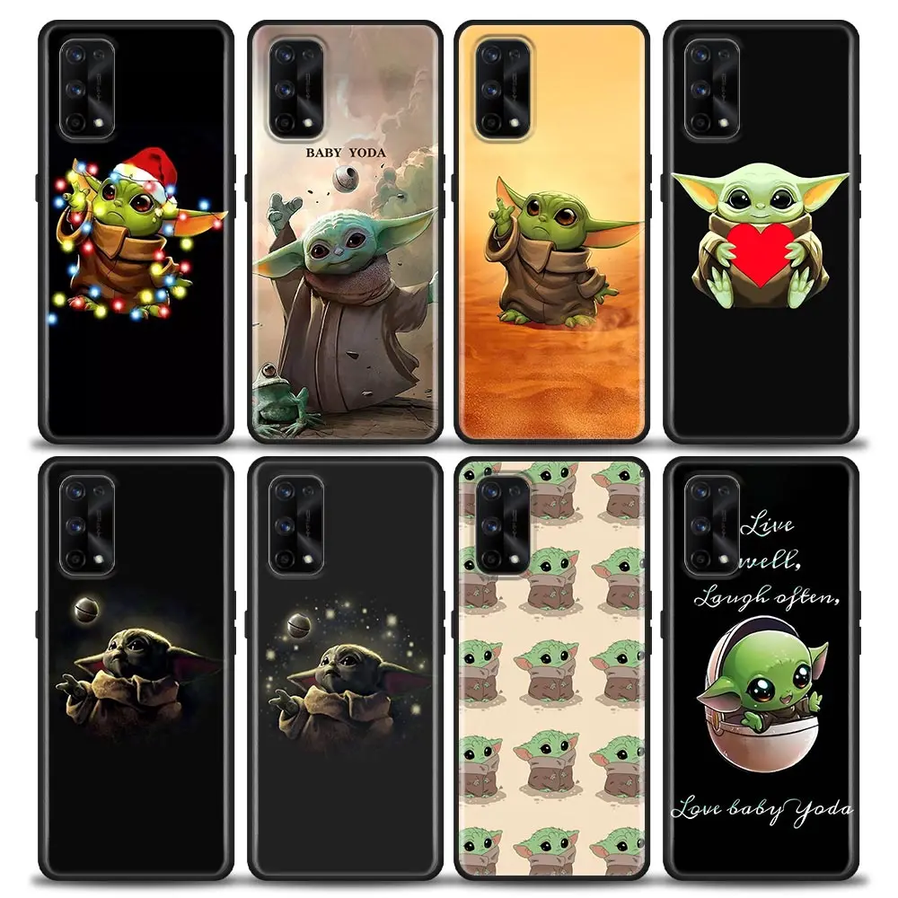 Funda Coque Case For OPPO Realme X50 X7 XT X 10 9 9I 8 8I 7 6 Pro Plus 5G Case Capa Shell Carcasa Cover Cartoon Cute Baby Y-Yoda