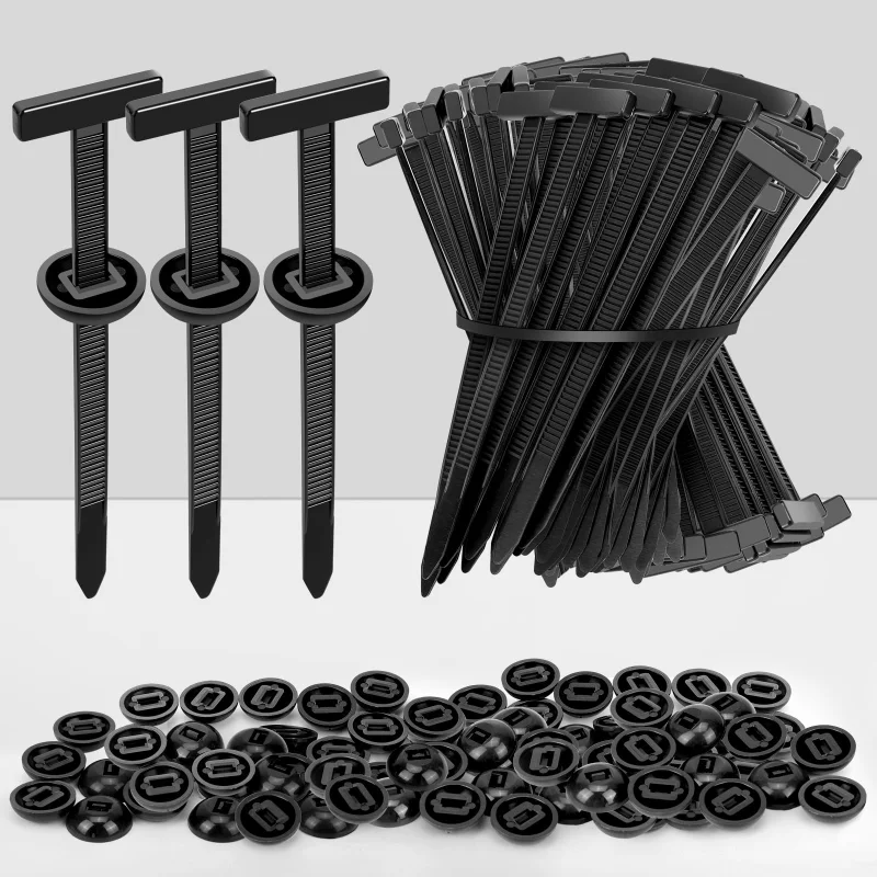 1000-1PCS Car Nylon Cable Tie Buckle Heavy Duty Self-Locking Zip Ties Holder Pin Button Fastener Mudguard Fender Clip