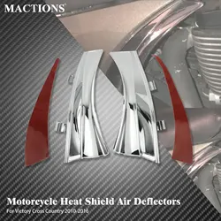 Motorcycle Air Deflector Trim Heat Shield Cover For Victory Cross Country Tour Magnum Hard-Ball Cross Roads Chrome Shield Guards