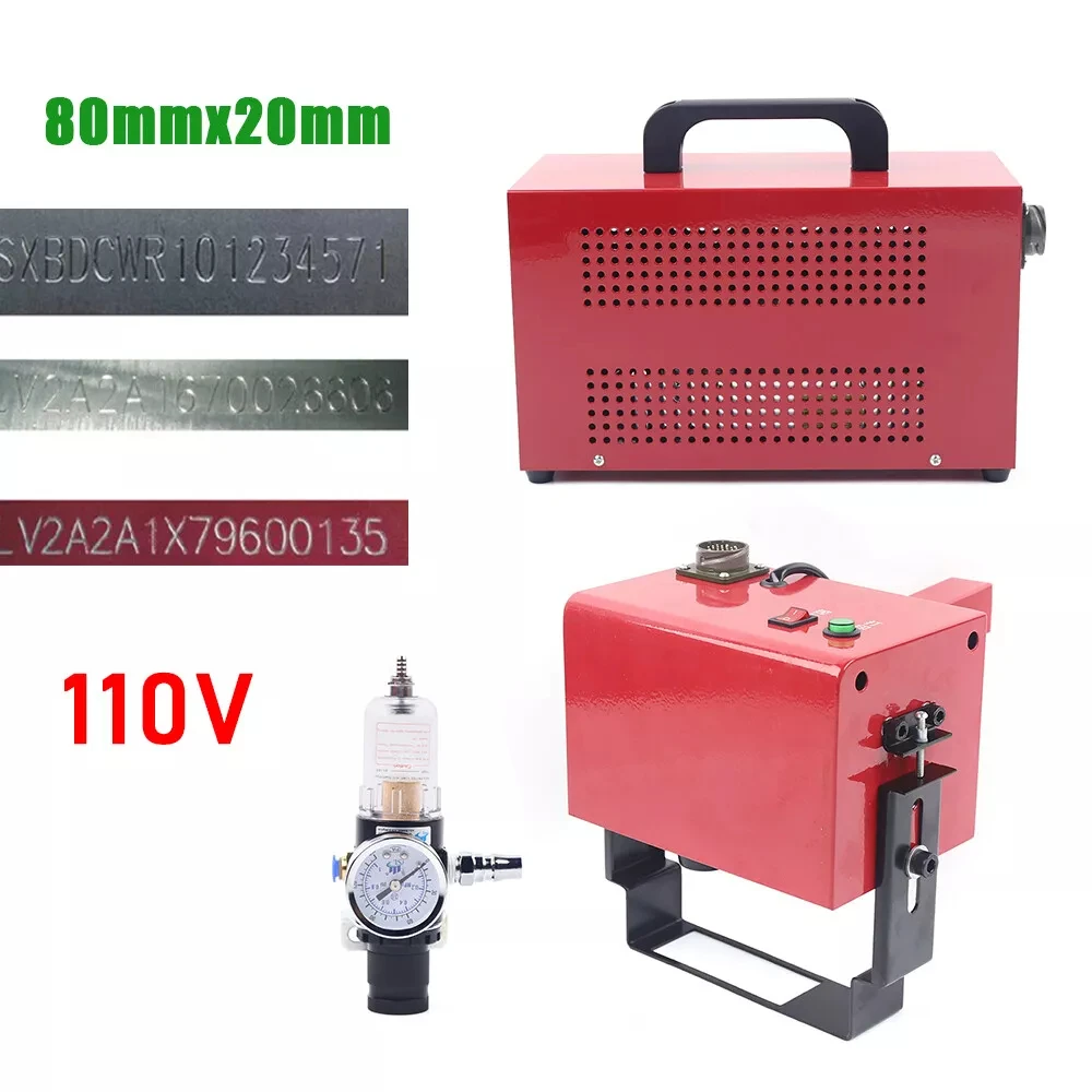 Pneumatic Dot Peen Engraving Machine, Portable para o código VIN e Metal Marking