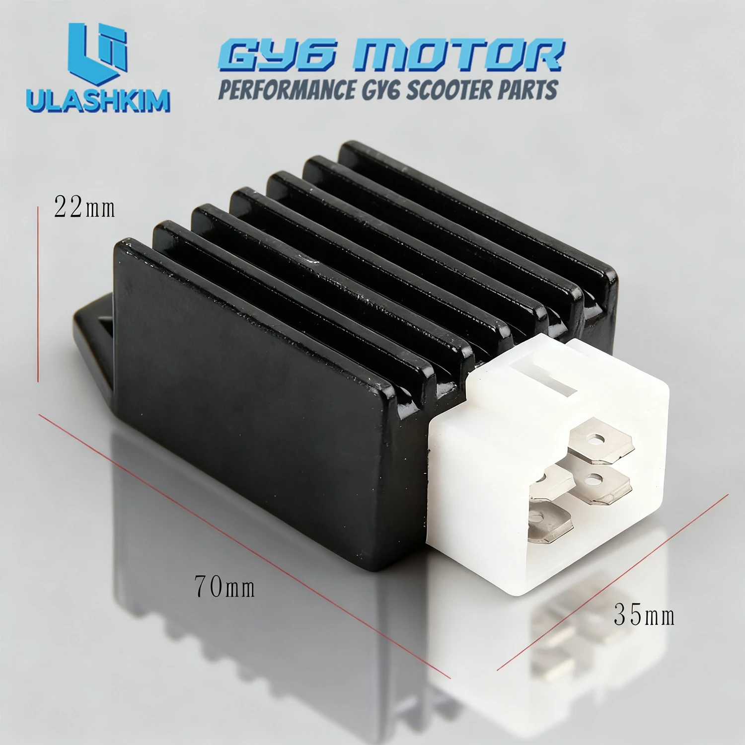 Regulador de Voltaje de 4 Pines para Motocicleta GY6 80, Rectificador GY6 50cc, Regulador de Voltaje 1P39QMG, Regulador de Voltaje CA