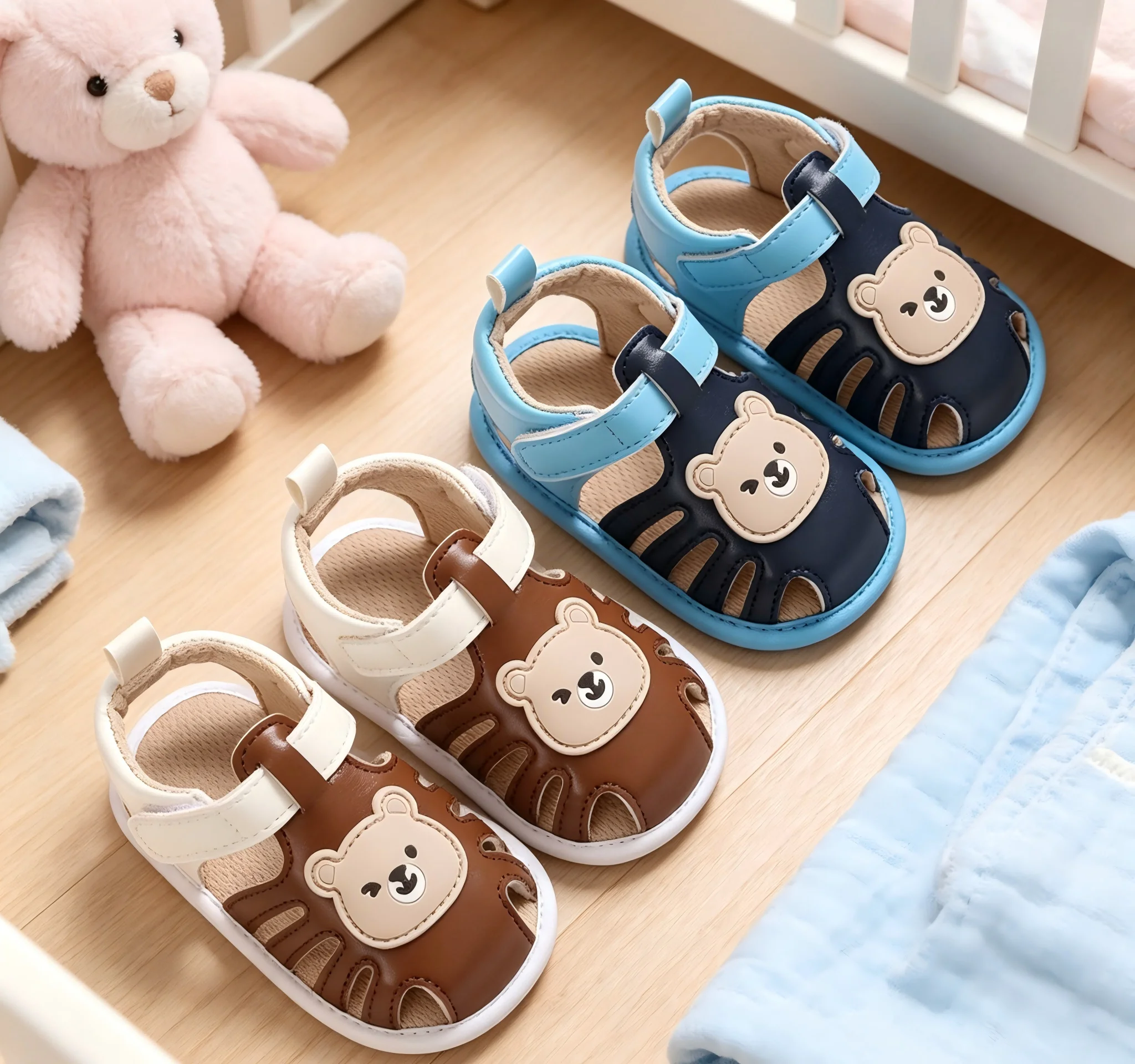 

New Spring and Summer Styles for Infants and Young Children Called Shoes, Hollow-Out Breathable Women's Baby Walking Sandals, Ca