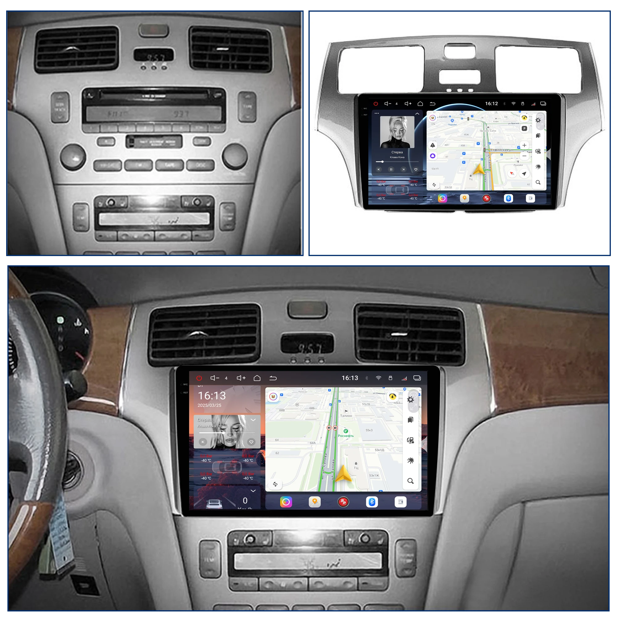 Redpower Crystal Sound 850 Pro Max Android Car Radio Player Screen for Lexus ES 300 330 2001 - 2006 CarPlay Bluetooth Hi-Fi