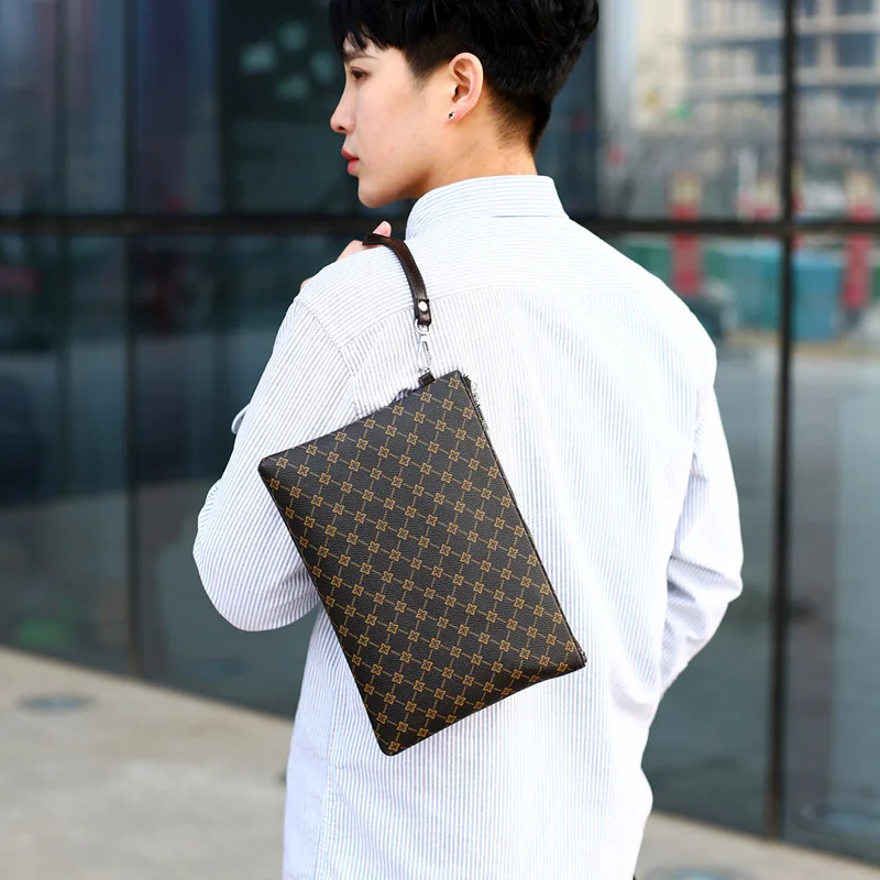 حقيبة يد رجالية حقيبة مغلف بأنماط ذات طبقات حقيبة يد ذات سعة كبيرة حقيبة على طراز الأعمال حقيبة y2k itabag #2