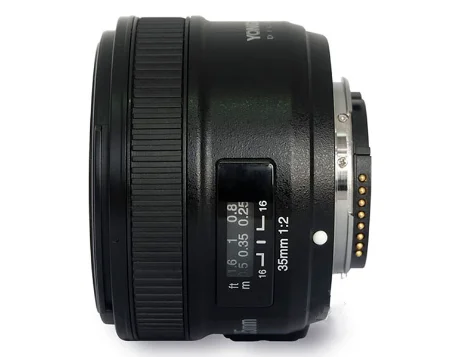 

Низкая цена Yongnuo 35 мм F/2N L крепление SLR объективы с фиксированной линзой Ландшафтные символы AF объектив