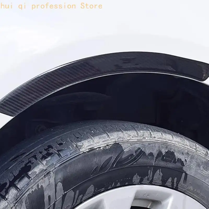 Karosserie-Zierleisten-Set für den Außenbereich, Carbon-Look, PVC-Rad-Augenbrauen-Formteil, 15,16 18 Zoll, selbstklebende – Detail 2