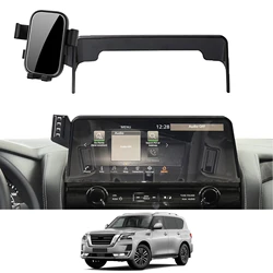Car Mobile Phone Holder for Nissan Patrol 2023 2024 GPS Bracket Navigation Stand Auto Accessories