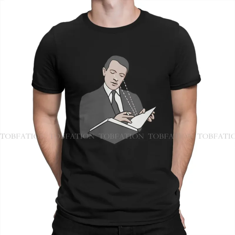 Metaphysica Deleuze Reading Tshirt Graphic Men Tops Vintage Goth Summer Clothing Cotton Harajuku T Shirt