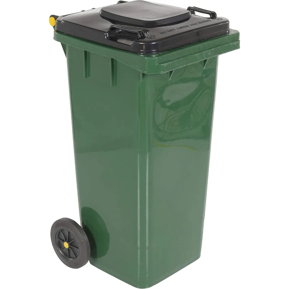 

Large Capacity Green Plastic Waste Bin 32 Gallons