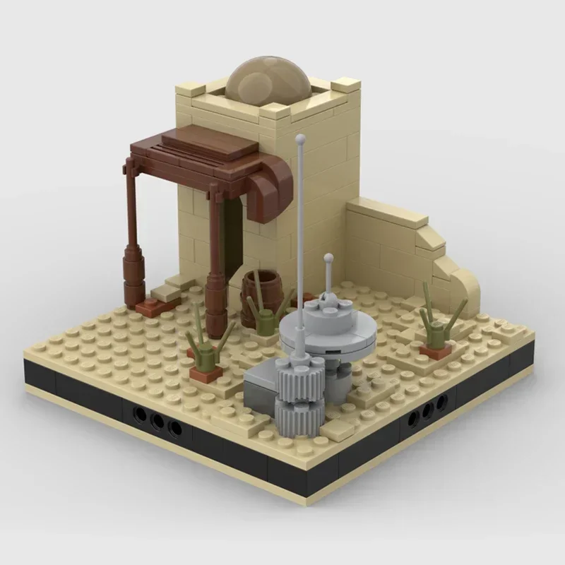 인기 스타 영화 모델 Moc 빌딩 브릭, 모듈식 우주 사막 하우스 기술 블록 선물, 크리스마스 장난감, DIY 세트 조립