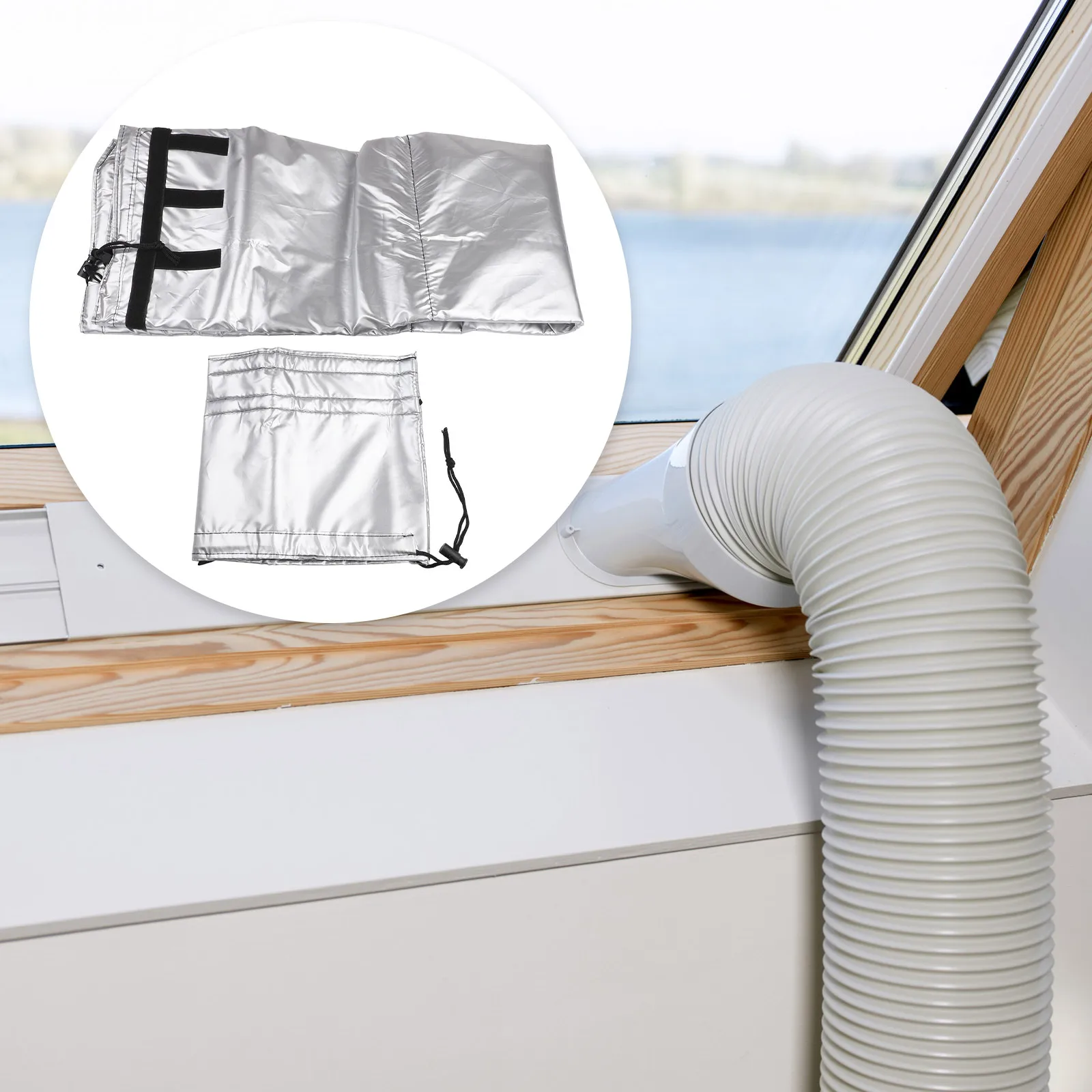 

Heat Insulation Sleeve Exhaust Hose Cover Cooling Performance Optimization For 5 Inch Exhaust Hose Adjustable Length Hose Cover