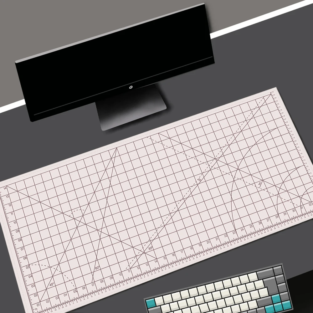 Alas Mouse seni biru, Pad Gami - Desk Setup Pegboard ulasan dan harga