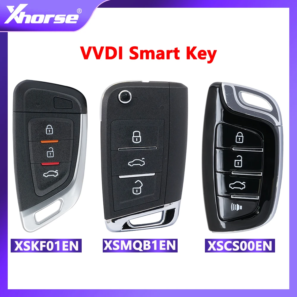 

XHORSE VVDI Universal Remotes Smart Key with Proximity Function PN: XSKF01EN/XSMQB1EN/XSCS00EN English Version