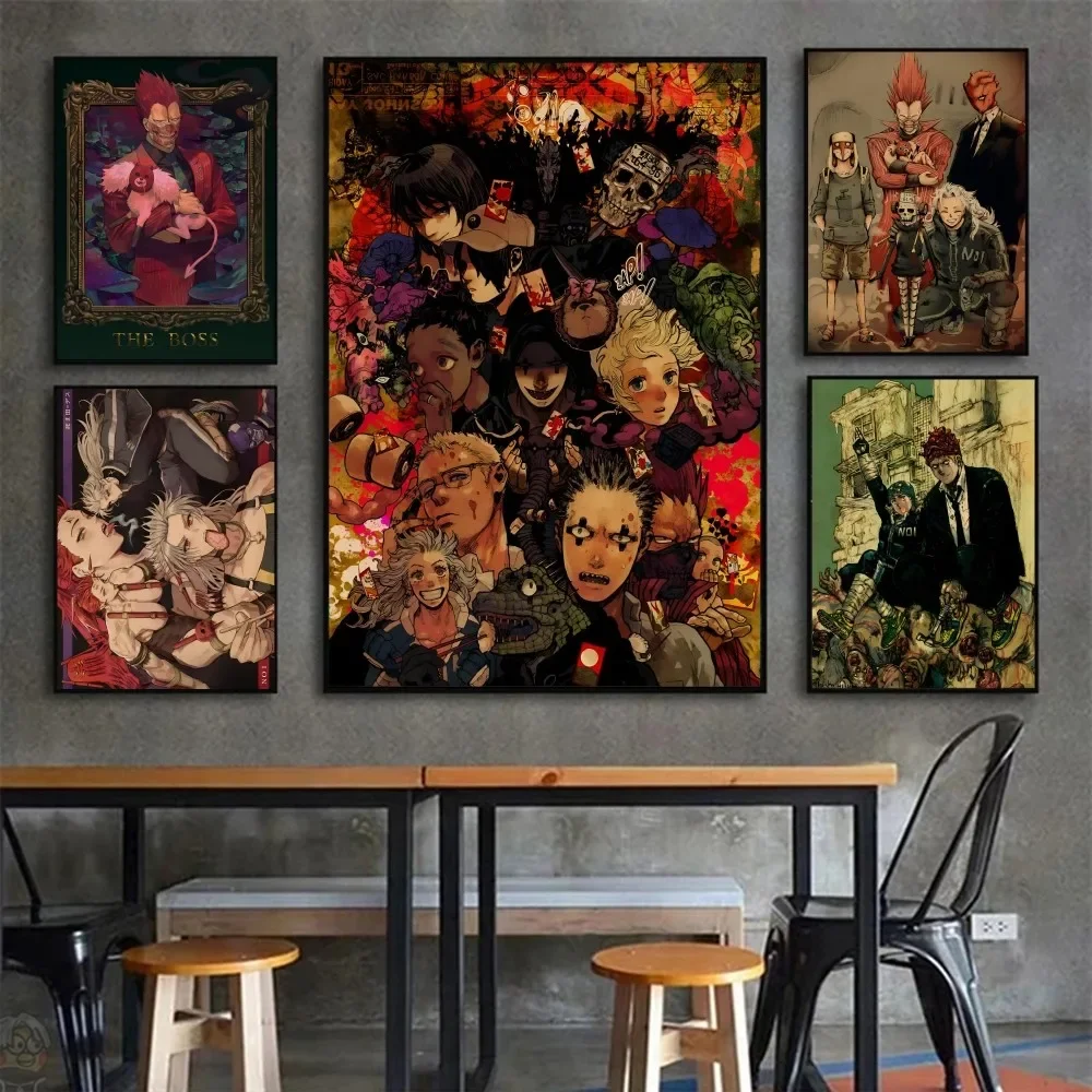 Anime D Dorohedoro Retro Poster Paper Print Home Living Room Bedroom Entrance Bar Cafe Art Painting Decoration