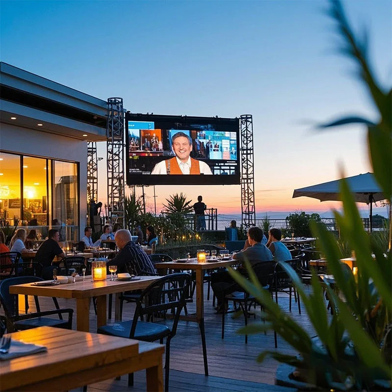 P1.953 3x2m MIP Cabinet Outdoor Fine Pitch High Resolution 24pcs 500x500mm Panel HD LED Screen Front Maintenance for Events