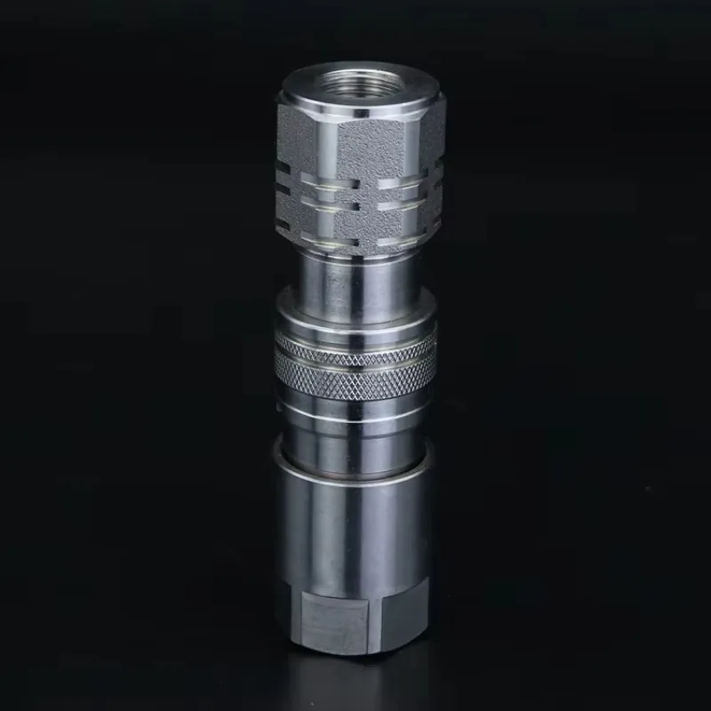In Stock ISO16028 Standard Stainless Steel Flat Face 1/4 Inch Quick Release Coupling for Transportation Equipment