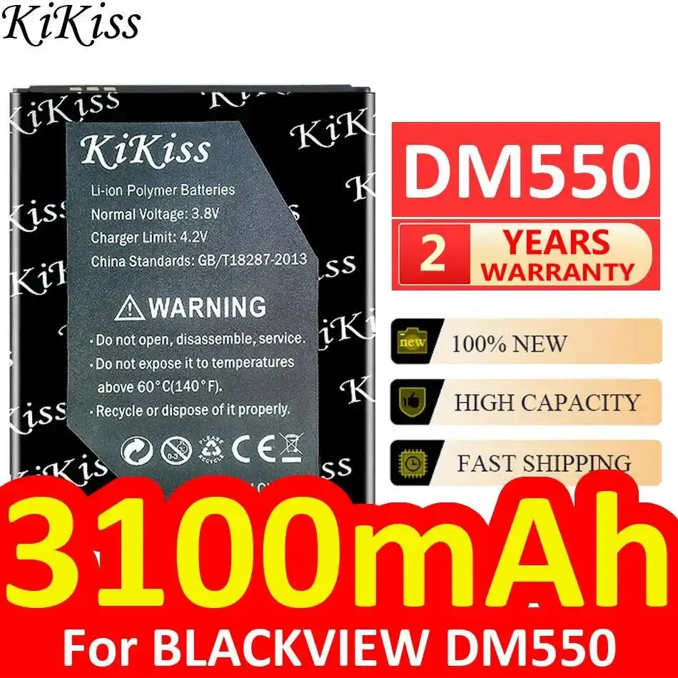

Mobile Phone Battery 3100mAh Durable For Blackview DM550