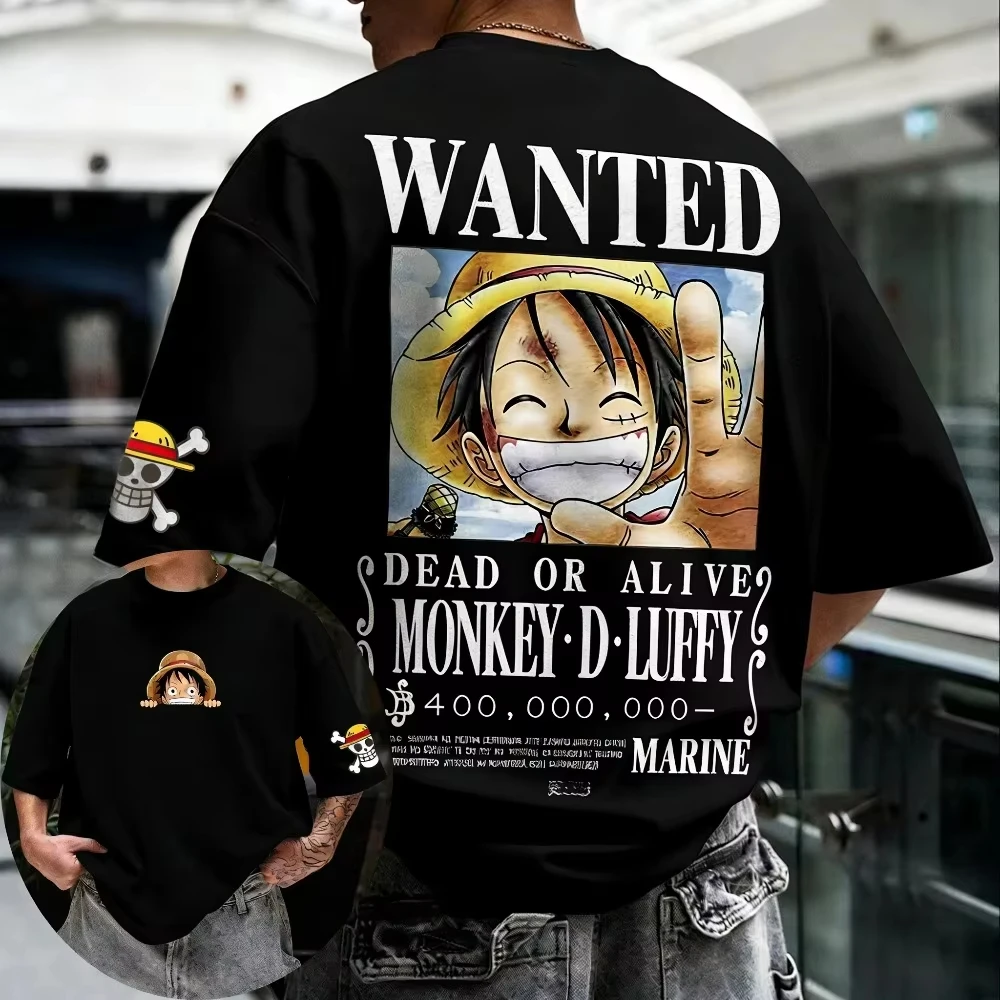 ONE PIECE Monkey D. Luffy Printed T-shirt Men's and Women's T-shirt Children's and Parental Clothing Boy Girl T-shirt 2026 Tops