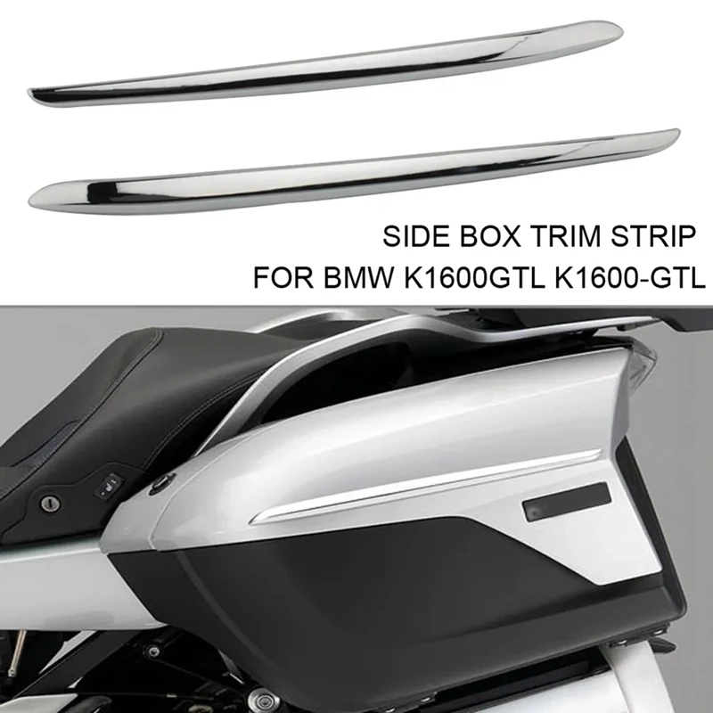 Motorcycle Left Side Box Trim Strip Side Panel Storage Box Plating Trim Strip Suitable For BMW K1600GTL 2011-2023 Replacement