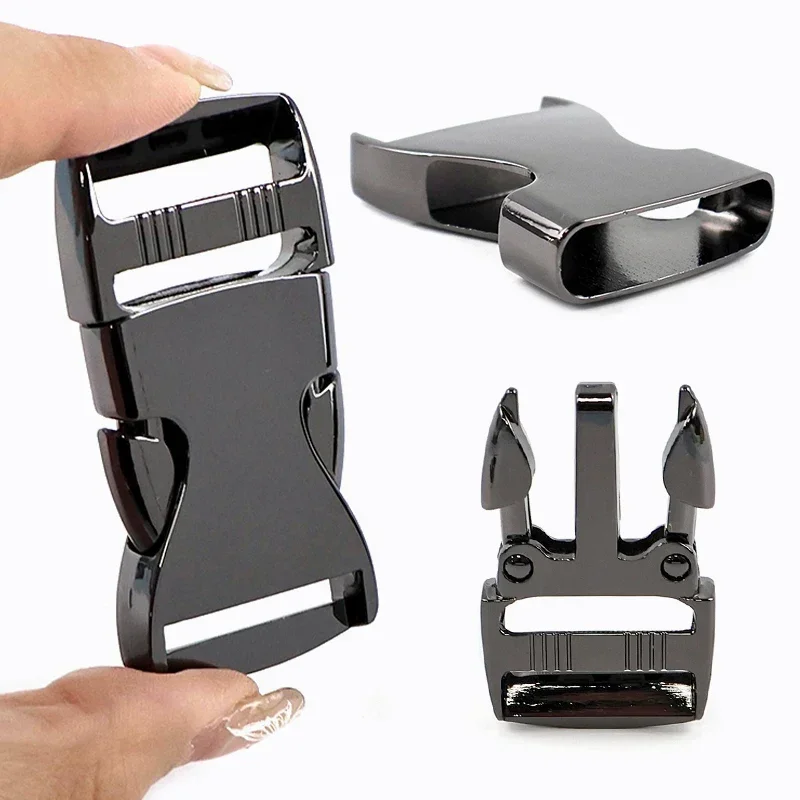 

2/5P 20/25/38mm Metal Quick Closure Release Buckle Backpack Side Carabiner Clip Buckles Safety Belt Webbing Clasp DIY Accessory