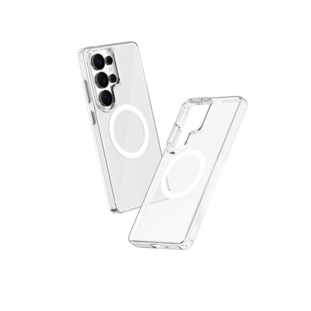 KZDOO Iceguard Hard PC Magsafe Case Shockproof Clear Crystal Anti-Drop 3D Buttons Phone Cover for Samsung S26/S26 Plus/S26 Ultra
