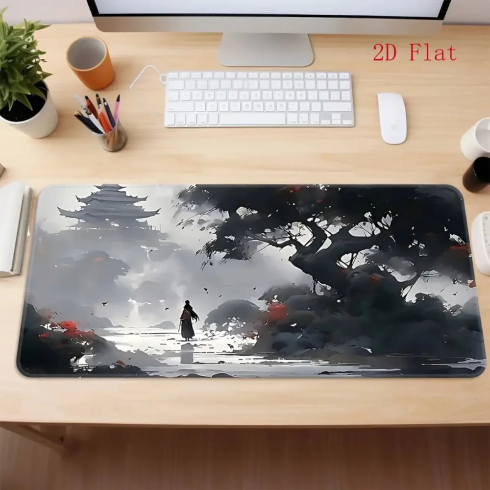 Anti-slip base, washable desktop pad, dynamic art pattern desktop mouse pad, multi-functional mouse pad pc accessories