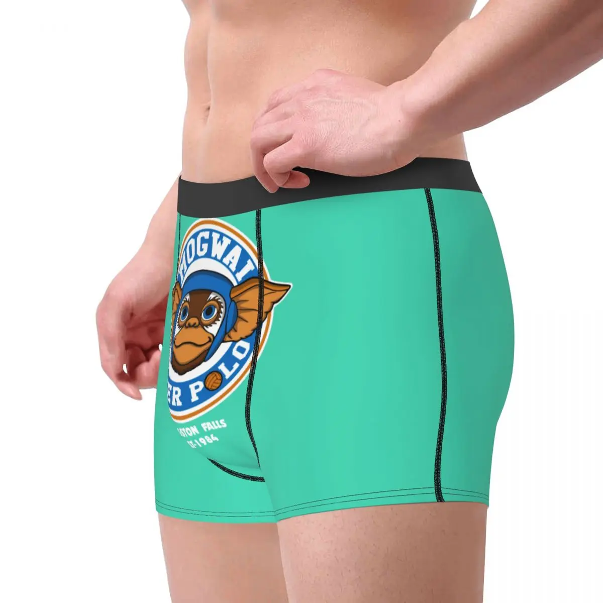 Custom Gizmo Gremlins Underwear Men Stretch 80s Movie Mogwai Monster Horror Retro Sci Fi Panties Soft Underpants For Homme