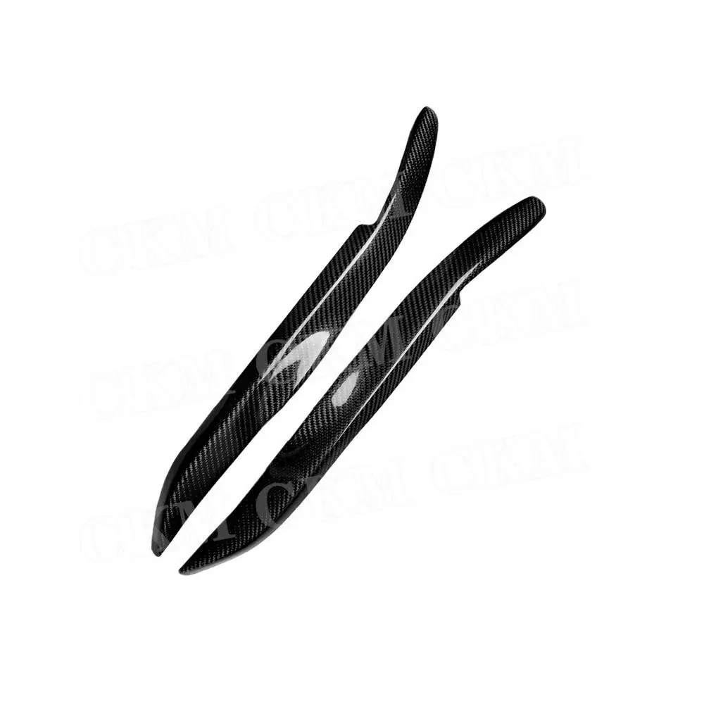 Car Carbon Fiber Front Bumper Headlights Eyebrow Eyelid Trim Cover Sticker Bodykits Accessories for Toyota Subaru 2006-2008