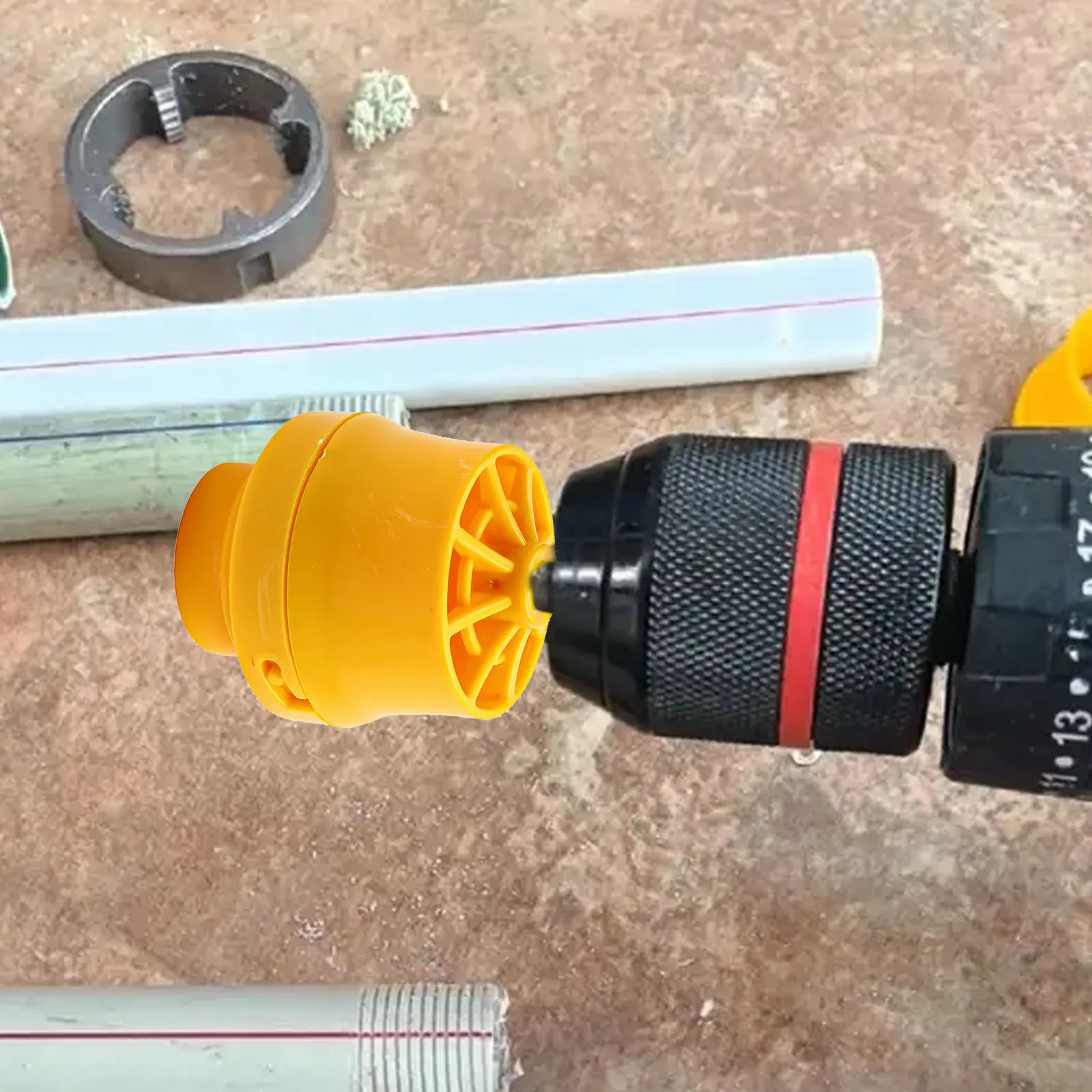 

Sleek Design Efficient Electric Drill Pipe Threader Kit Comes Equipped With Three Essential Size Molds For Use